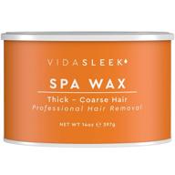 🧖 natural full body spa wax for thick and coarse hairs - professional size 14 oz. tin logo