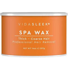 img 2 attached to 🧖 Natural Full Body Spa Wax for Thick and Coarse Hairs - Professional Size 14 oz. Tin