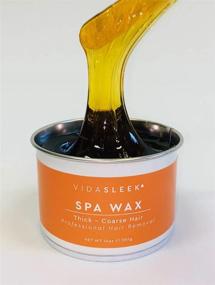 img 1 attached to 🧖 Natural Full Body Spa Wax for Thick and Coarse Hairs - Professional Size 14 oz. Tin