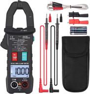 camway digital clamp meter trms auto amp meter 6000counts multimeter: versatile and reliable tool with flashlight for ac/dc current, voltage, continuity, diode, resistance, capacitance, ncv, temperature, frequency, and null/fire wire testing logo