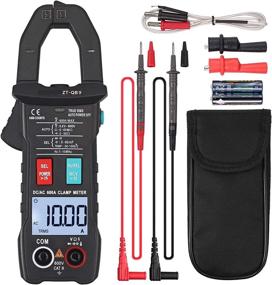 img 4 attached to CAMWAY Digital Clamp Meter TRMS Auto Amp Meter 6000Counts Multimeter: Versatile and Reliable Tool with Flashlight for AC/DC Current, Voltage, Continuity, Diode, Resistance, Capacitance, NCV, Temperature, Frequency, and Null/Fire Wire Testing