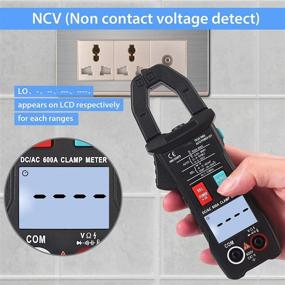 img 2 attached to CAMWAY Digital Clamp Meter TRMS Auto Amp Meter 6000Counts Multimeter: Versatile and Reliable Tool with Flashlight for AC/DC Current, Voltage, Continuity, Diode, Resistance, Capacitance, NCV, Temperature, Frequency, and Null/Fire Wire Testing