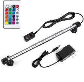 img 4 attached to 🐠 iKefe 15" Color Changing LED Fish Tank Aquarium Submersible Light: Remote Control, Underwater Decor, Plant Growth, Saltwater & Freshwater Fish