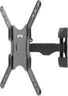 📺 kanto m100 full motion tv wall mount: articulating arm, 10.2" extension, 106° swivel & 14° tilt, vesa compatible, heavy-duty steel logo