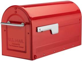 img 4 attached to 📬 Red Boulder Mailbox by Architectural Mailboxes, Model 7900-7R-SR