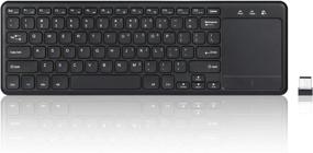 img 4 attached to Perixx PERIBOARD-716 Wireless Keyboard with Touchpad, Supports Multiple Devices Connection, X Type Scissor Keys, Black, US English Layout – Ideal for TVs, Tablets, and Smartphones