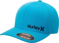 🧢 hurley men's one & only corp flexfit perma curve bill baseball hat - ultimate comfort and style! logo