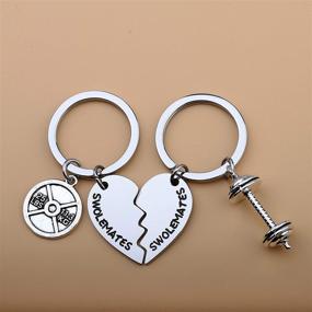 img 2 attached to SEIRAA Swolemates Keychain Weightlifting Friendship