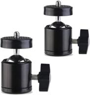 📷 mcoplus 2pcs-tripod mini dslr ball head: swivel camera mount for camera, camcorder, lighthouses, htc vive, oculus rift sensor logo