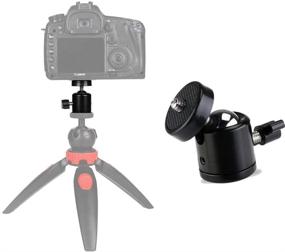 img 2 attached to 📷 Mcoplus 2PCS-Tripod Mini DSLR Ball Head: Swivel Camera Mount for Camera, Camcorder, Lighthouses, HTC Vive, Oculus Rift Sensor