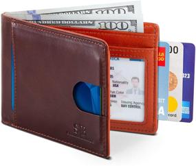 img 4 attached to 👝 Genuine Leather Minimalist Billfold Wallet for Men - Essential in Wallets, Card Cases & Money Organizers