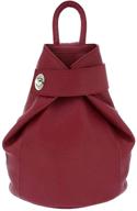 🎒 fioretta italian genuine leather top handle backpack handbag: a classy choice for women logo