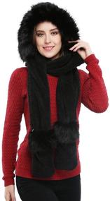 img 3 attached to Winter Hooded Headscarf Neckwarmer for Women - Bellady Accessories for Scarves & Wraps