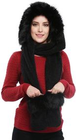 img 2 attached to Winter Hooded Headscarf Neckwarmer for Women - Bellady Accessories for Scarves & Wraps