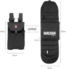 img 2 attached to 🎒 Inktells 2021 Electric Skateboard Backpack: Two Adjustable Shoulder Straps, Foldable Skate Carry Bag for Men and Boys - Universal Street Trend Skateboard Travel Bag