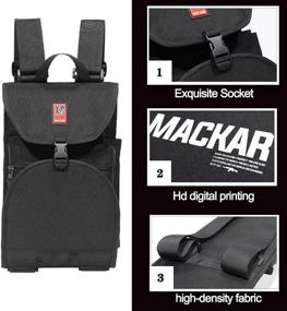 img 1 attached to 🎒 Inktells 2021 Electric Skateboard Backpack: Two Adjustable Shoulder Straps, Foldable Skate Carry Bag for Men and Boys - Universal Street Trend Skateboard Travel Bag