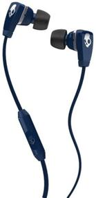 img 1 attached to Наушники Skullcandy Merge с микрофоном 1 - Navy / Chrome: улучшенный аудиоопыт для телефонов.