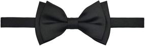 img 2 attached to Stylish and Convenient: Retreez Solid Matte Microfiber Pre Tied Bow Ties for Boys' Accessories