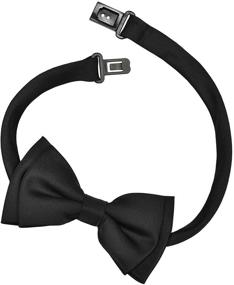 img 1 attached to Stylish and Convenient: Retreez Solid Matte Microfiber Pre Tied Bow Ties for Boys' Accessories