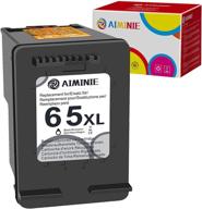 🖨️ aiminie remanufactured ink cartridge replacement for hp 65xl 65 xl black - compatible with deskjet 2600 2622 2652 3722 3755 3752 2640 2635 2636, envy 5052 5055 5012 5010 5020, and amp 120 100 printer - 1-pack logo
