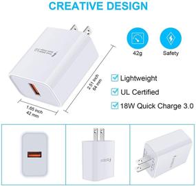 img 2 attached to ⚡️ Powerful Quick Charge 3.0 Fast Charger for Samsung Galaxy S21+, S20 FE, Note 20 Ultra & More – Includes Type C Power Adapter & Charger Cables