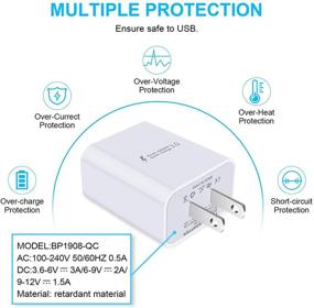 img 1 attached to ⚡️ Powerful Quick Charge 3.0 Fast Charger for Samsung Galaxy S21+, S20 FE, Note 20 Ultra & More – Includes Type C Power Adapter & Charger Cables