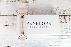 img 1 attached to 🌹 Penelope SkinCare Rose Quartz Face Roller: Authentic Stone Facial Roller for Skin Massage, Relaxation & Under Eye Care