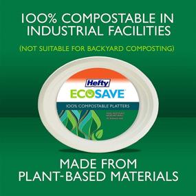 img 2 attached to Hefty ECOSAVE Compostable Paper Platter