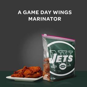 img 1 attached to 🏈 Convenient Ziploc Slider Storage Bags for Snacking On the Go - NFL New York Jets Edition (20 Count)