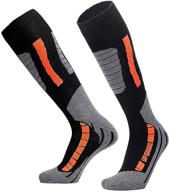 🧦 winter ski socks: high performance merino wool for ultimate warmth and comfort - ideal for snowboarding, skiing, and outdoor winter activities - men, women, and kids logo