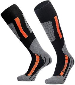 img 4 attached to 🧦 Winter Ski Socks: High Performance Merino Wool for Ultimate Warmth and Comfort - Ideal for Snowboarding, Skiing, and Outdoor Winter Activities - Men, Women, and Kids