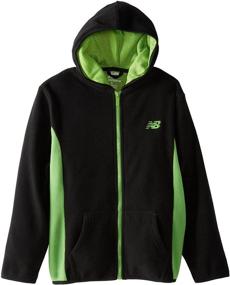 img 1 attached to New Balance Contrast Charcoal Heather Boys' Clothing for Jackets & Coats