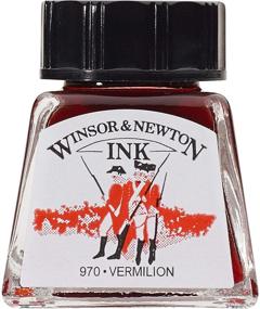 img 4 attached to 🎨 Бутылка чернил для рисования Winsor & Newton, 14 мл: насыщенный багрово-красный оттенок для ярких работ.