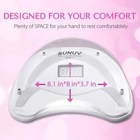 img 2 attached to 💅 36W SUNUV Nail Dryer SUN5 - UV LED Nail Lamp with 4 Timers for Gel Polish