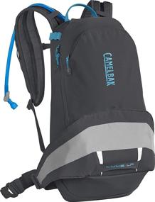 img 4 attached to CamelBak L.U.X.E. LR 14 🎒 100 oz Hydration Pack, Charcoal/Silver, One Size