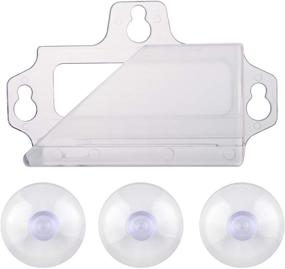 img 3 attached to 🚗 Optimized EZ Pass Holder: Ultra Durable Holder with Powerful Suction Cups for Secure Attachment to Car Windshield (Clear)