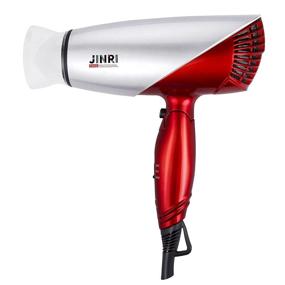 img 3 attached to 💇 JINRI 1875W Travel Hair Dryer - Rose Gold, Dual Voltage Blow Dryer with Foldable Handle, Lightweight & Compact Design, Negative Ionic Technology, Folding Hair Dryer