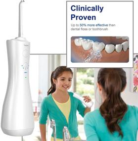 img 3 attached to Cordless Water Flosser: NIUCOO 6 Modes Professional Dental Oral Irrigator with 4 Jet Tips for Effective Teeth/Braces Care