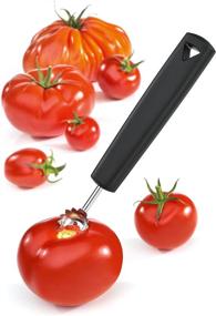 img 3 attached to Triangle Germany Tomato Corer and Fruit Huller: Effortlessly Remove Stems & Hollow Out Tomatoes and Fruit with this Professional-grade Stainless Steel Tool