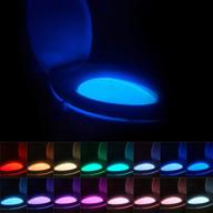 🚽 chunace 4 pack toilet night lights - motion activated sensor, 16 colors led bowl nightlights. cool fun bathroom gadgets and useful gag gifts - perfect for stocking stuffers логотип