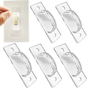 img 4 attached to Clear Light Switch Guard 6-Pack: Childproof Cover for Light Switches - Keep Lights ON/OFF, Prevent Accidental Switching, Protect Circuits and Bulbs