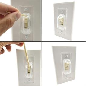 img 3 attached to Clear Light Switch Guard 6-Pack: Childproof Cover for Light Switches - Keep Lights ON/OFF, Prevent Accidental Switching, Protect Circuits and Bulbs