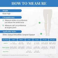 actifi sheer compression stockings for women - closed toe, knee high, 20-30 mmhg логотип