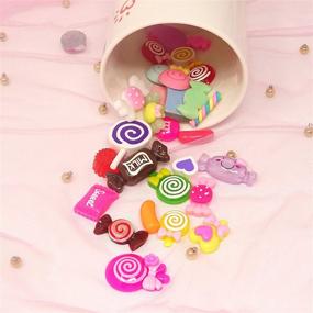 img 2 attached to Honbay 30PCS Slime Charms Candy - Assorted Resin Slime Beads for Scrapbooking, DIY Crafts, Hair Clips & More!