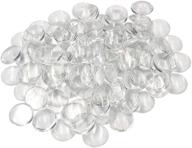 💎 100 pieces gemstone clear round glass dome cabochons tiles for cameo (30mm) logo