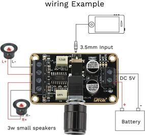 img 1 attached to 🔊 DROK PAM8406 5W+5W Mini Audio Amplifier Board, 2.0 Dual Channel Class D Amp Module for DIY Speaker Sound System, DC 5V Digital Stereo Power Amplify