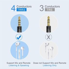 img 3 attached to 🎧 6-Foot CableCreation Headphone Extension Cable, 90-Degree 3.5mm TRRS Male to Female Audio Extension Cord 4-Conductor (Compatible for Microphones)