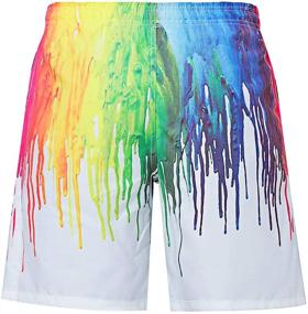 img 3 attached to 👦 Vibrant Beachwear: Idgreatim Boys' Clothing with Drawstring Swimwear