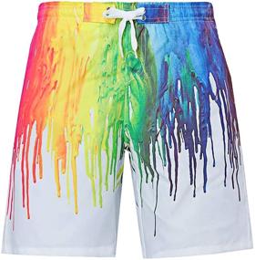 img 4 attached to 👦 Vibrant Beachwear: Idgreatim Boys' Clothing with Drawstring Swimwear