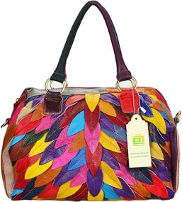 img 3 attached to 👜 Stylish Sibalasi Multicolor Leather Designer Women's Handbags & Wallets - Vibrant Totes for Fashionable Women